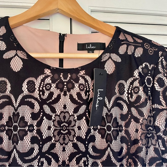 NWT Lulu’s Black Lace Dress - Picture 7 of 16